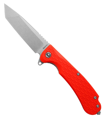 product image for Daggerr Knives Yakuza Liner Lock Knife Orange FRN 3 5 Stonewash