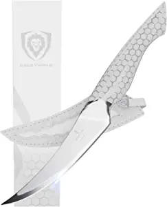 product image for Dalstrong Frost Fire Series 6 Inch Fillet Knife White Honeycomb Handle