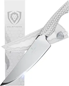 product image for Dalstrong Frost Fire Series 8 Inch Chef Knife White Handle