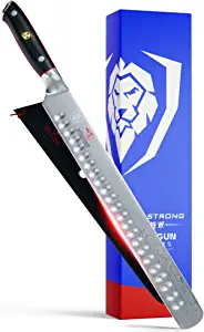product image for Dalstrong Shogun Series ELITE Slicing Carving Knife 12 Inch AUS 10 V Super Steel Damascus Vacuum Treated Slicer Sheath