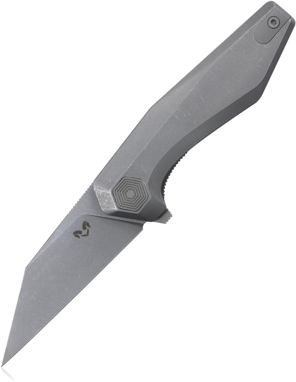 product image for Damned Designs Fenrir DMN 007 TSW Folding Knife Stonewash Finish