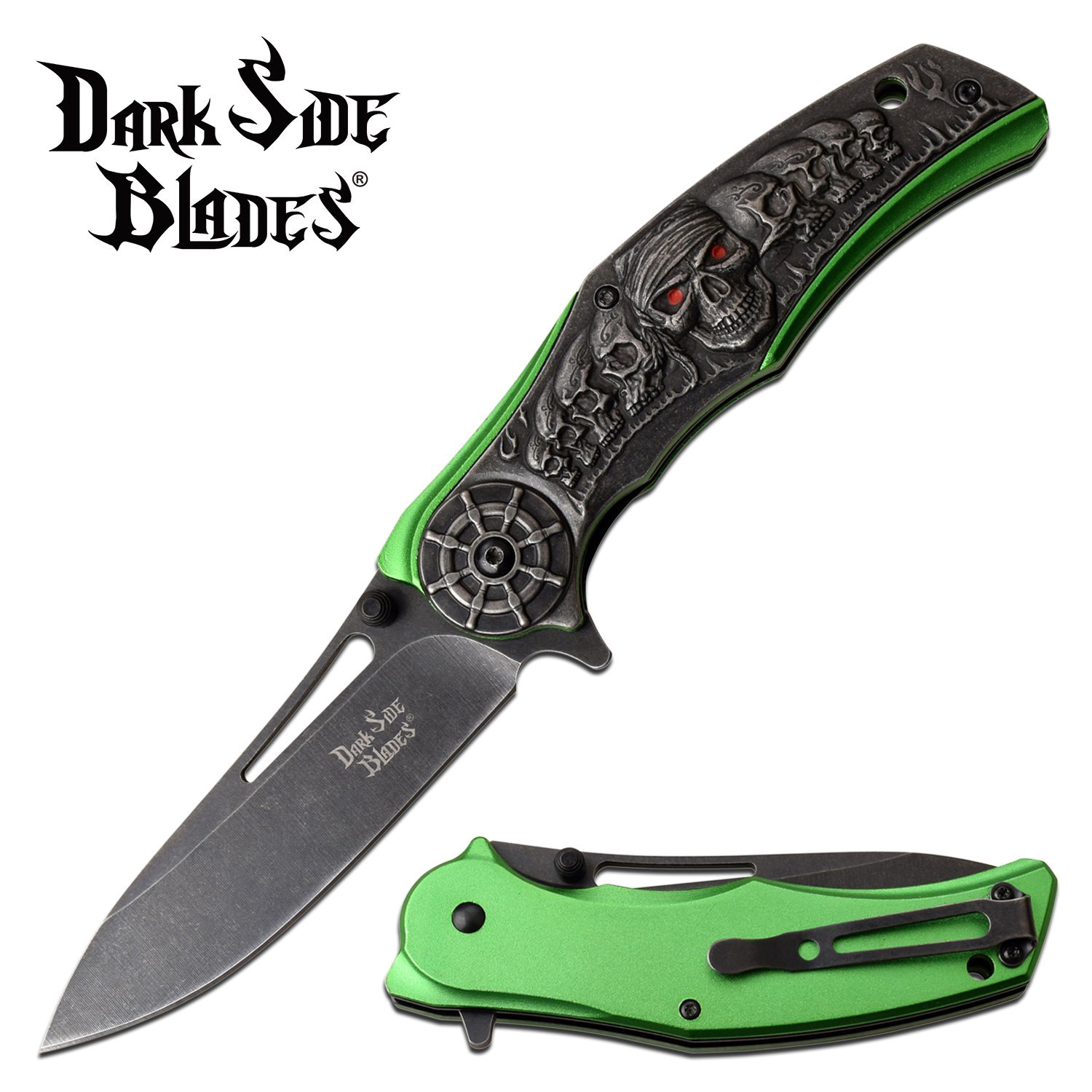 Dark-Side Spring Assist Folding Knife Green product image