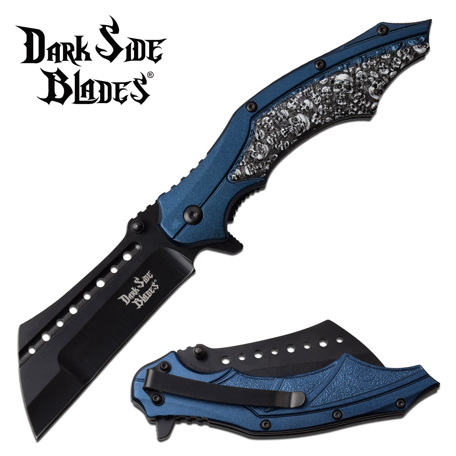 product image for Dark-Side Spring Assist Folding Knife Black Sheepsfoot Blade