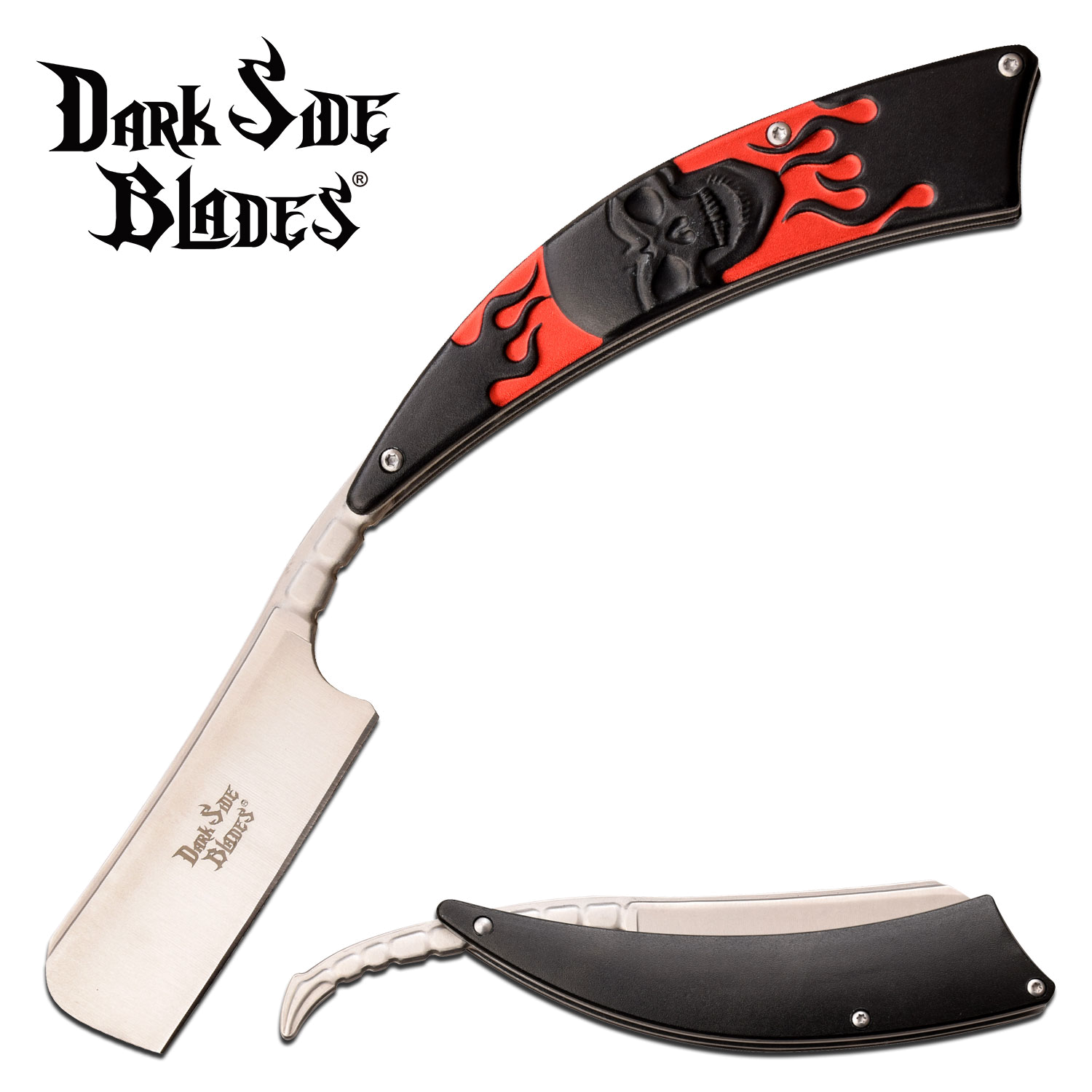 product image for Dark Side Blades Black Red Straight Razor