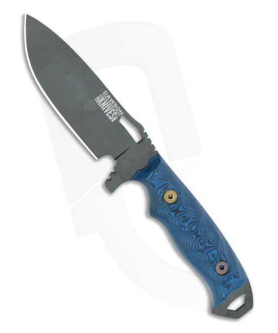 Dawson Knives Nomad Apocalypse Black Magnacut Blue Black G 10