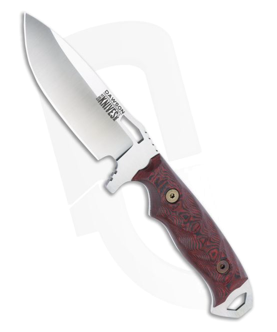 product image for Dawson Knives Nomad Satin Magnacut Red Black G 10