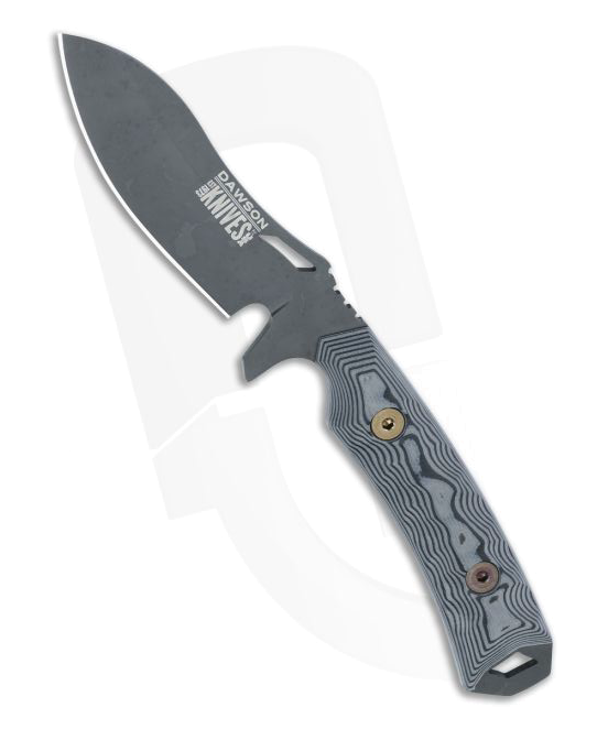 product image for Dawson Knives Harvester Apocalypse Black Magnacut Gray Black G 10