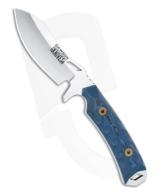 product image for Dawson Knives Harvester Satin Magnacut Blue Black G 10