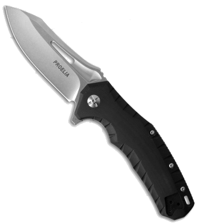 product image for Defcon Blade Works Proelia D2 Black G-10 Drop Point Knife