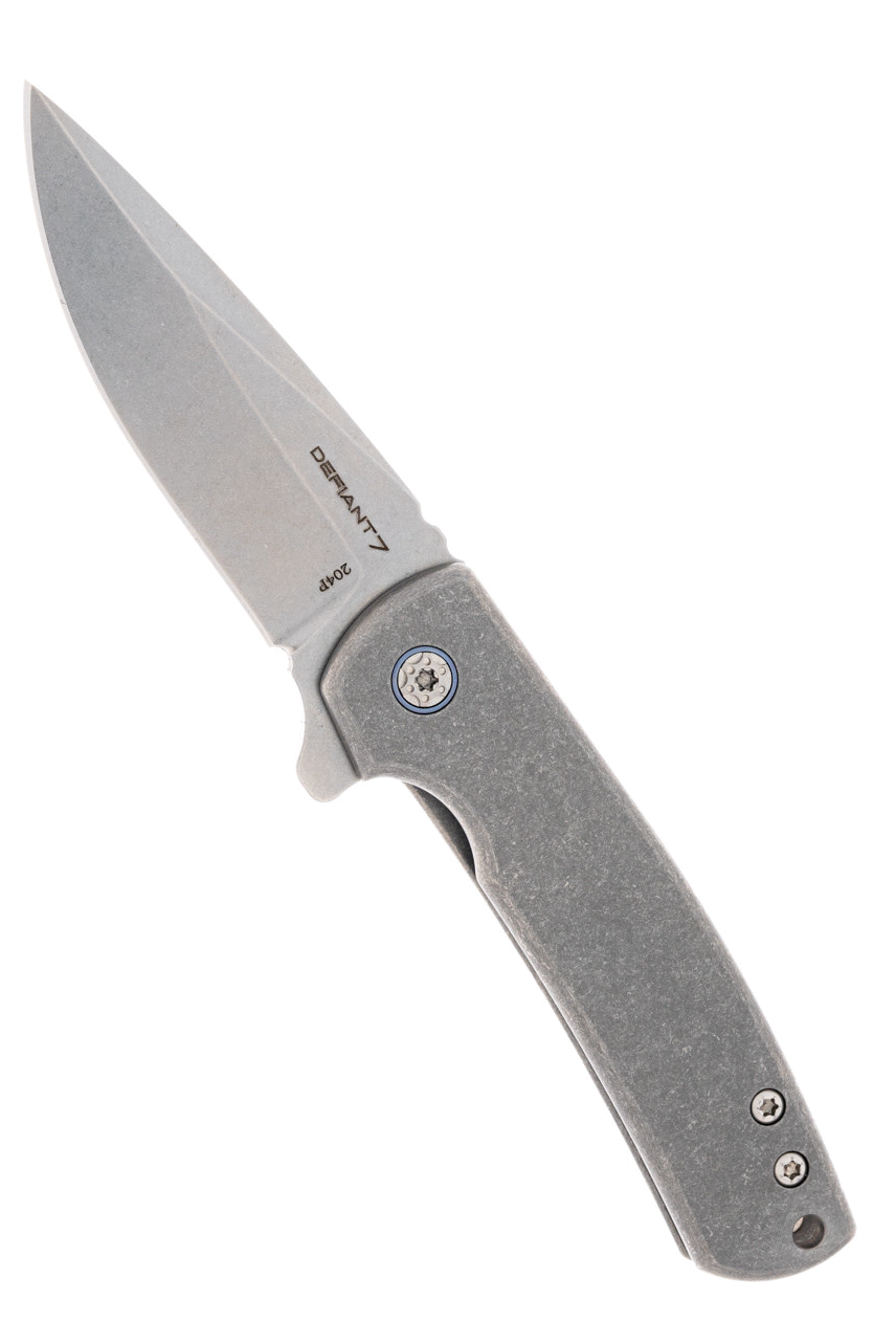 product image for Defiant-7 Servo Titanium Frame Lock Knife with 204P Blade