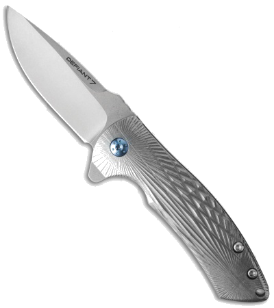 product image for Defiant-7 Hyrax Frame Lock Knife CPM-154 Stonewash