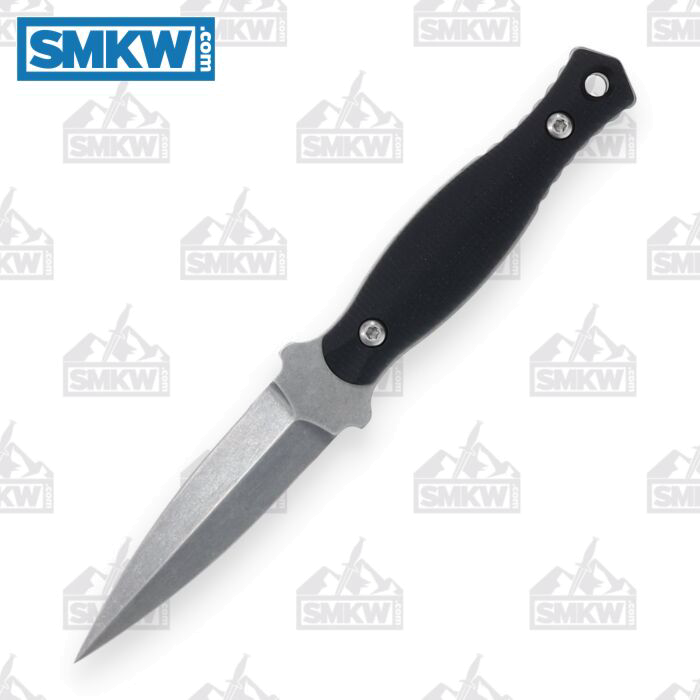 product image for Defiant-7 Les George Galvo Black Fixed Blade Knife CTS XHP Steel G-10 Handle