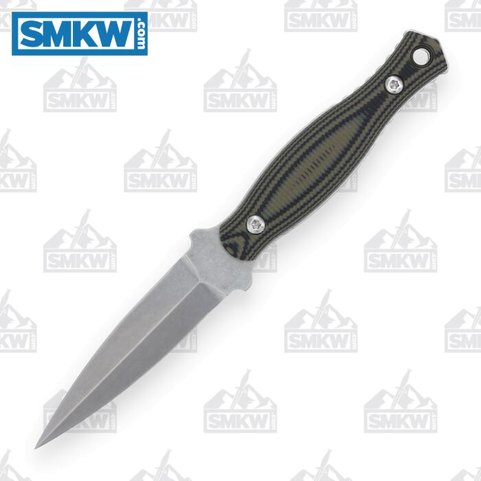 product image for Defiant-7 Les George Galvo Fixed Blade Knife Satin Green CTS XHP