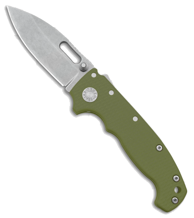 product image for Demko Knives MG AD20S OD Green G-10 Slicer Shark Lock Knife 3.6" Stonewash M-4