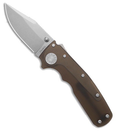 product image for Demko Shark Cub Smoke Ultem Clip Point 2.75" Stonewash Pocket Knife