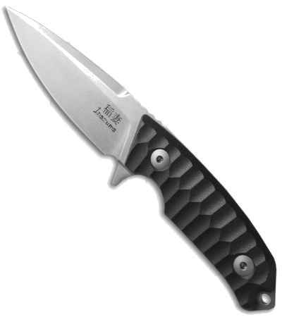 product image for Dendra Inazuma Black G-10 Handle Fixed Blade Knife Niolox Steel