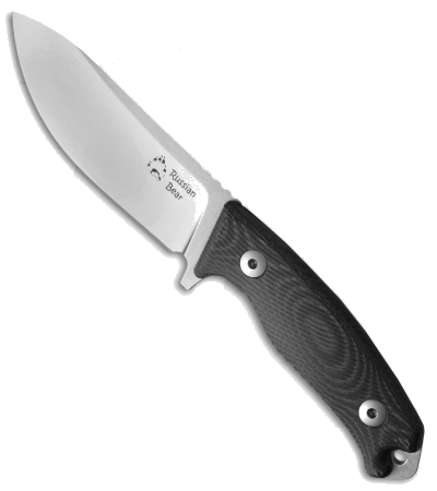 product image for Dendra Russian Bear Fixed Blade Skinner Knife Micarta Niolox Steel Stonewash