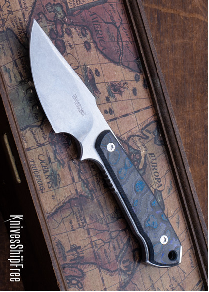 product image for Dervish Knives Prima Blue Black Camo Carbon Fiber Nitro V