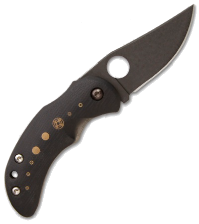 product image for Deviant Tiny Framelock Folder Black G-10 Damascus Blade Folding Knife