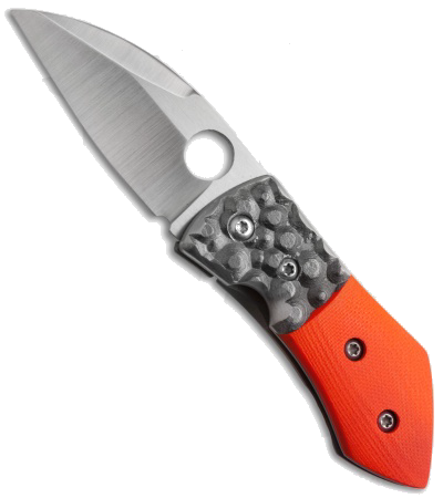 product image for Deviant Blades U.N. Model Orange G-10 Titanium Frame Lock Knife