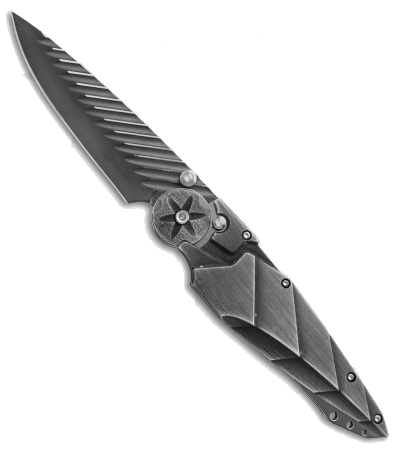 product image for Dew Hara Kabuto Black Duralumin Folder Knife
