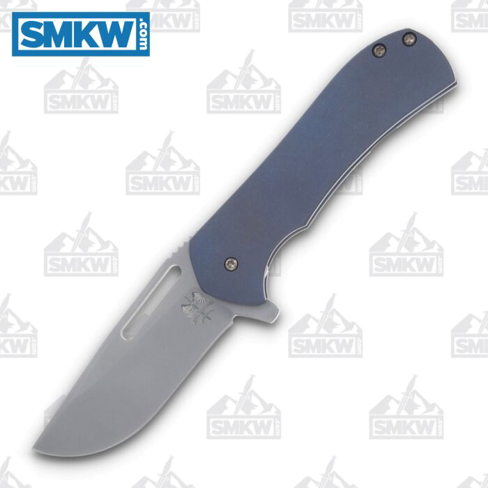 product image for Doc-Shiffer Field Grade Recon Framelock Blue Titanium Folding Knife