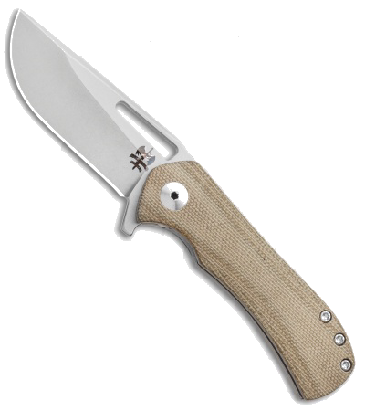 product image for Doc Shiffer Recon V3 OD Green Micarta Frame Lock Knife 2.75" Stonewash Nitro-V Steel