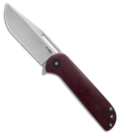 product image for Doc-Shiffer Sempra Liner Lock Knife Redstone Richlite Scales 3 SW