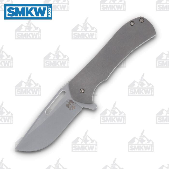 product image for Doc Shiffer Field Grade Recon Framelock Folding Knife CPM-MagnaCut Natural Gray Titanium