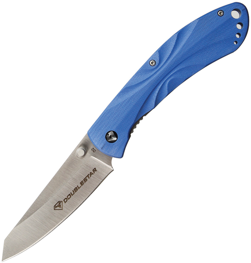 product image for Double Star Brimstone Linerlock Blue D2 Tool Steel Model 3.5