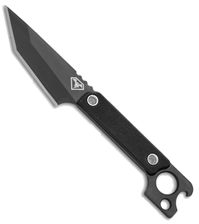 product image for DoubleStar Fang Fixed Blade Knife Black G-10 Tanto Blade with Kydex Sheath