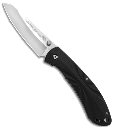 product image for DoubleStar Brimstone Black G-10 Handle Liner Lock Folding Knife