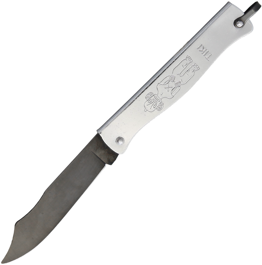 product image for Douk-Douk Black Le Tiki Folder 2.5" Carbon Steel Blade Knife