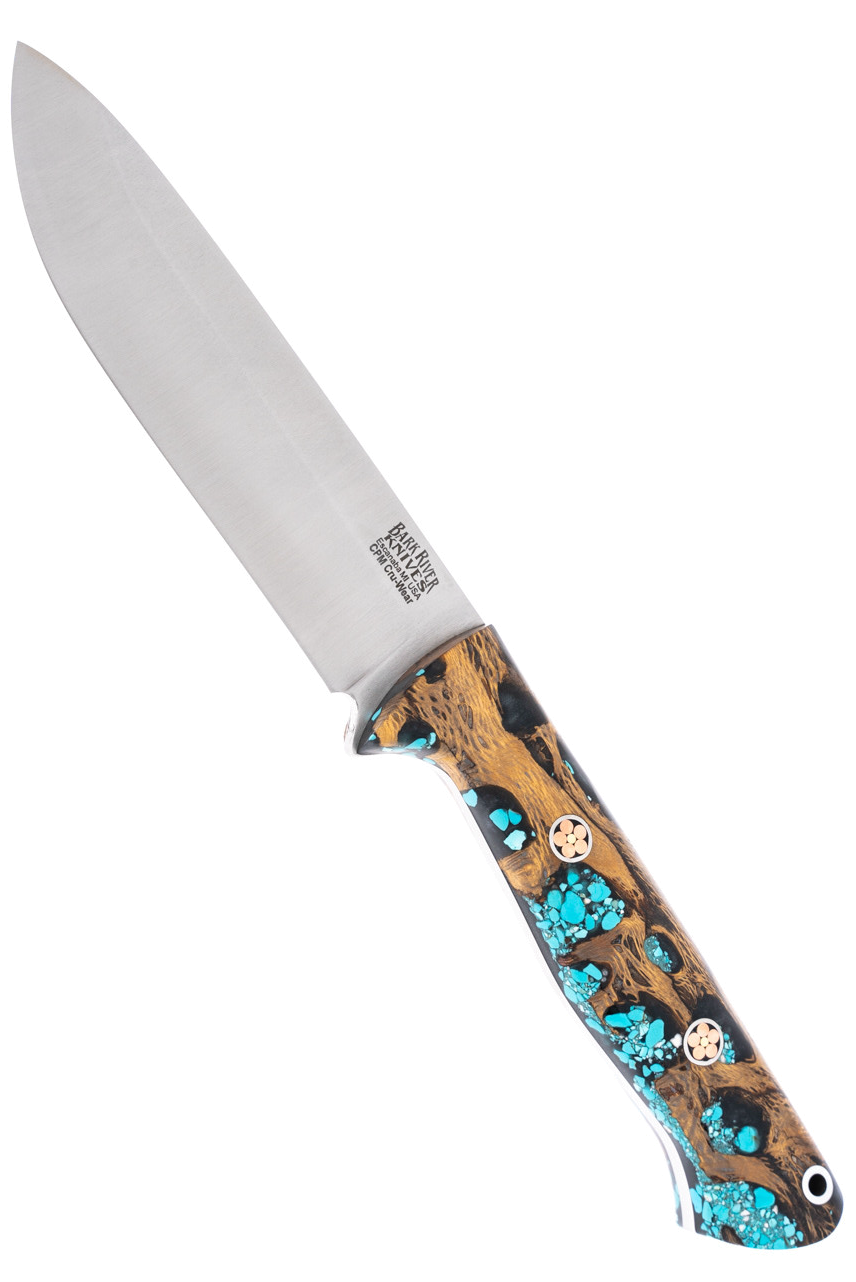 product image for Drop Bravo 1 25 LT Gunmetal with Turquoise Mosaic Pins
