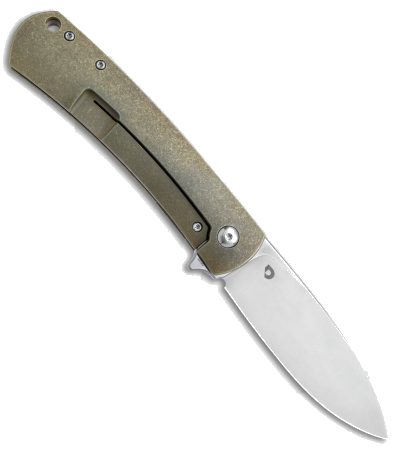 DROP Laconico Keen Bronze Titanium Spear Point CPM S35VN Knife product image