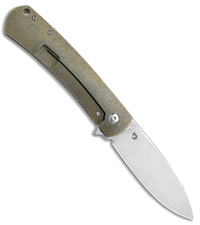 DROP Laconico Keen Bronze Titanium Spear Point CPM S35VN Knife