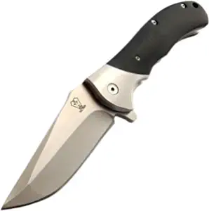 product image for Eafengrow EF5 Tactical Pocket Knife with Stainless Steel Blade and Black G10 Handle