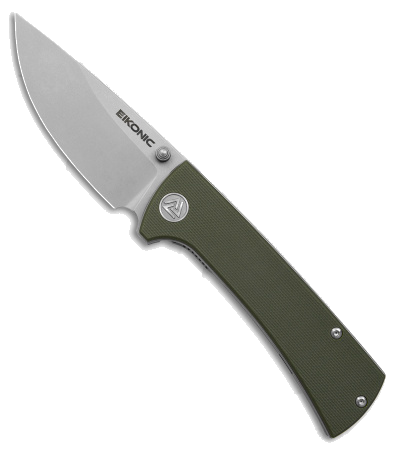 product image for Eikonic RCK9 Olive Green G-10 Liner Lock Folding Knife