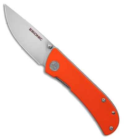 product image for Eikonic Fairwind D2 Steel Liner Lock Folding Knife G-10 Safety Orange