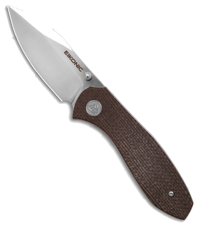 product image for Eikonic Kasador Brown Canvas Micarta Folding Knife