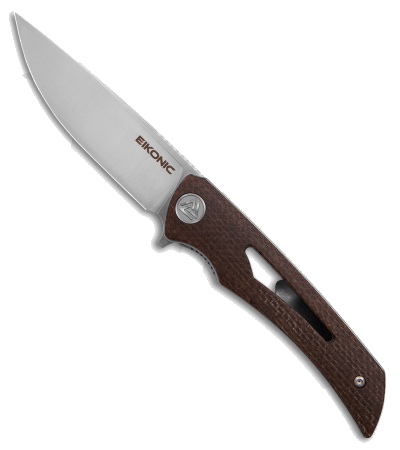 product image for Eikonic Aperture Brown Micarta D2 Folding Knife