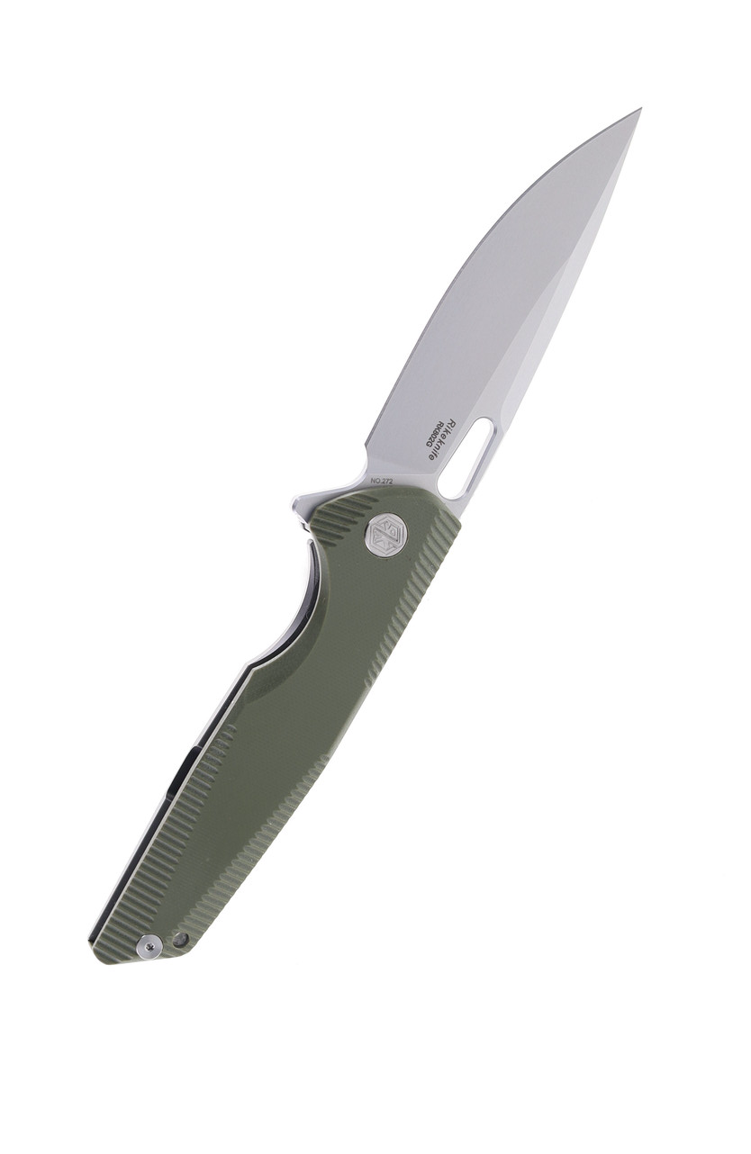 product image for Ek Folding Knife Titanium Handle 154 CM Plain Edge RK 802 OD Green