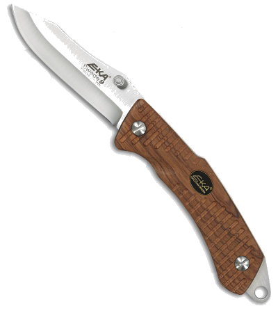 product image for EKA Swede 9 Manual Folding Knife Bubinga Wood Handle Satin Blade 604101