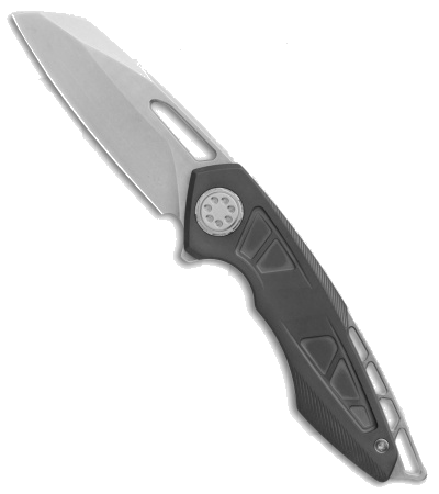 product image for Elite-Outfitting-Solutions-Inc Black DLC Titanium EOS Neptune Flipper Knife CPM-154 Stonewash Blade