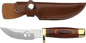 product image for Elk Ridge ER-050 Fixed Blade Knife with Wood Handle and Leather Sheath