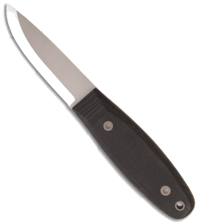 product image for Entrek Forester Black Fixed Blade Knife 440C Stainless Steel with Micarta Handle