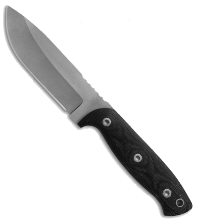 EnTrek USA Javalina Black Fixed Blade Knife 440C Stainless Steel 4.4" Bead Blast Finish product image