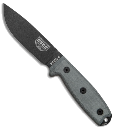 ESEE 4 Fixed Blade Black Knife