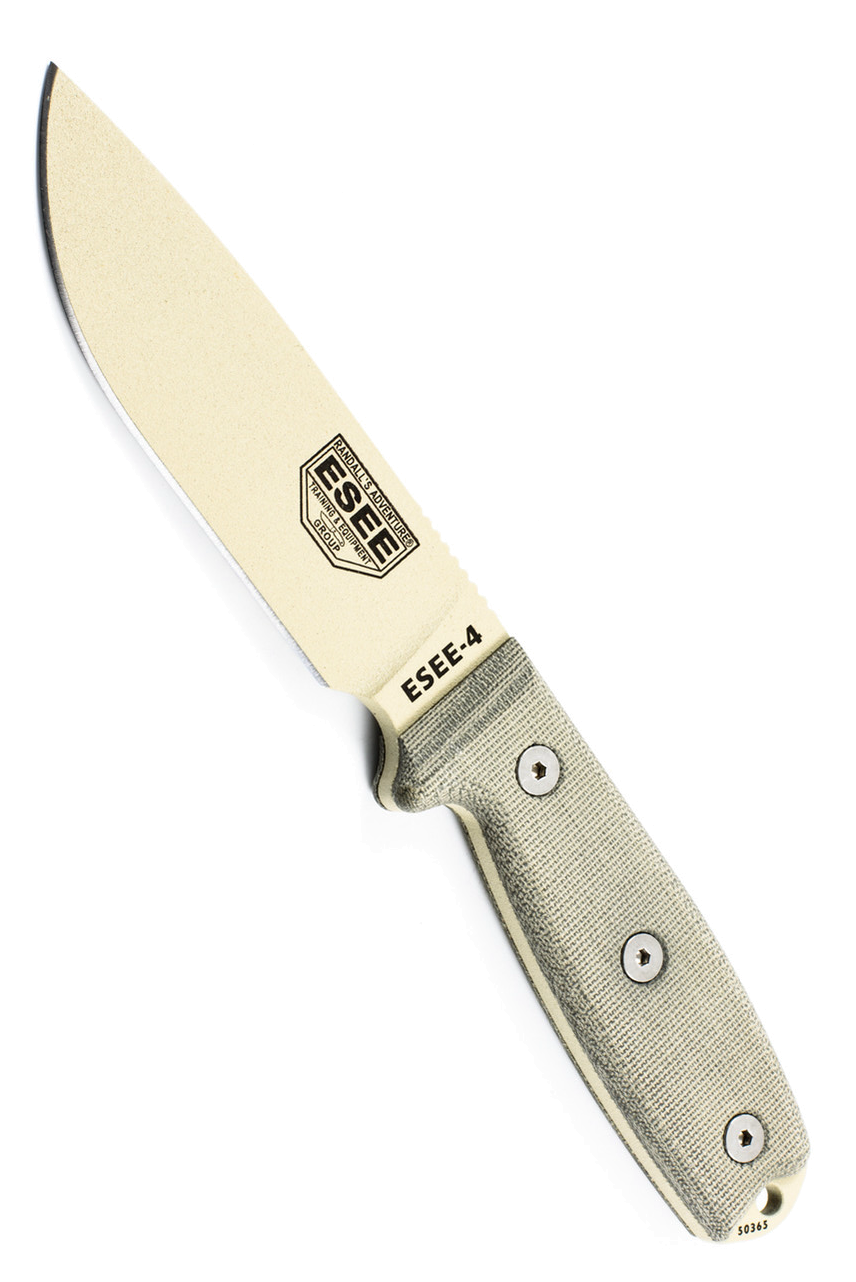 ESEE 4 Survival Knife Tan Fixed Blade product image