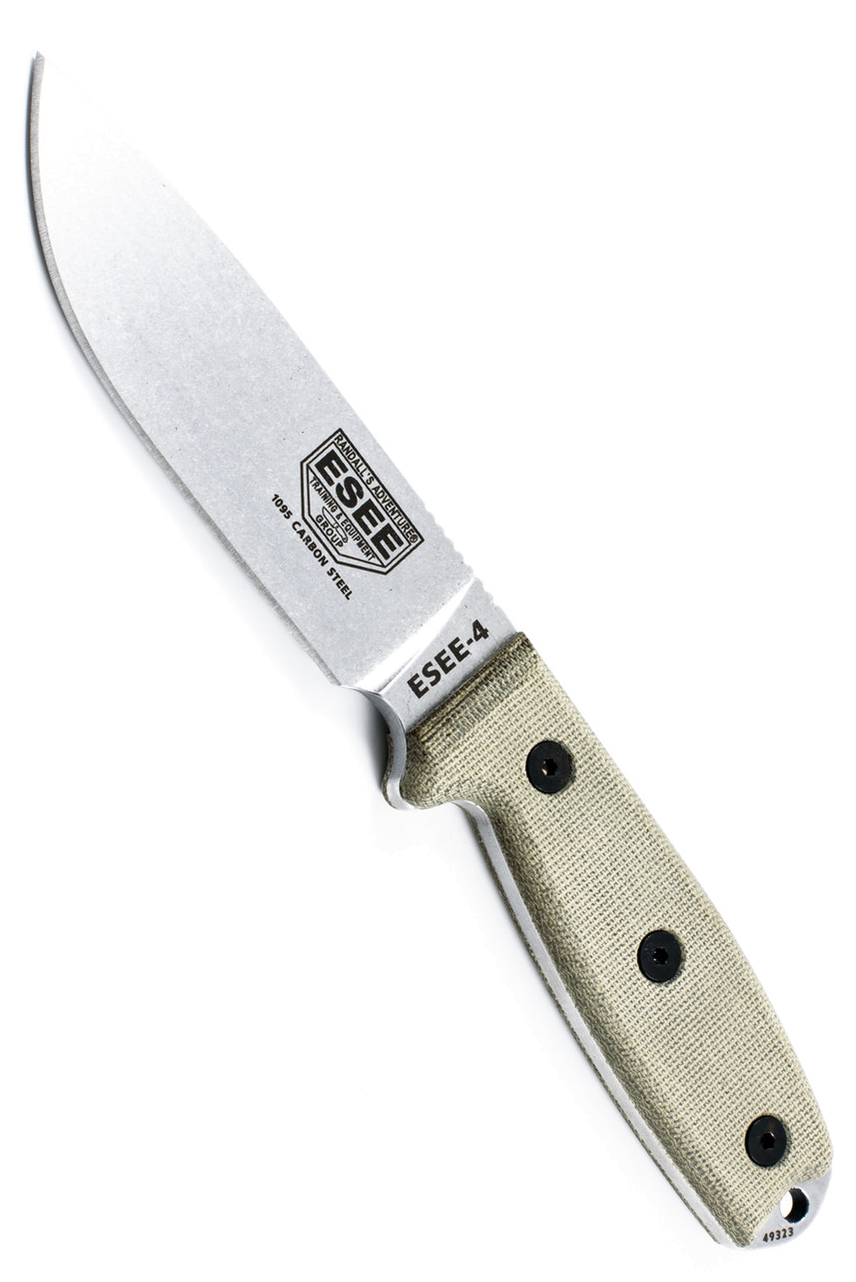 ESEE 4 Black Model 4P Uncoated Blade product image